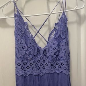 Free People Long Adella Purple Dress Size Large